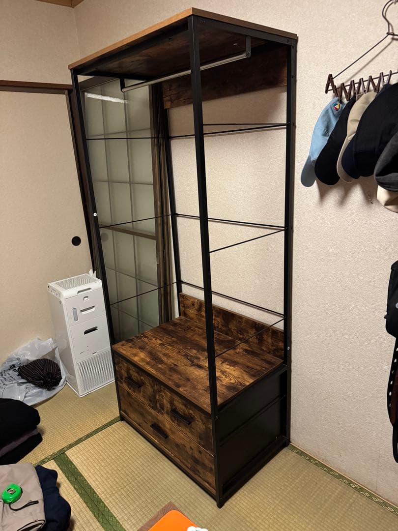 【美品】システム衣類収納