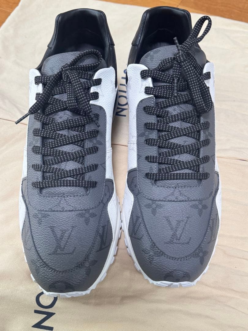 Louis Vuitton ロゴ入りスニーカー ブラック/ホワイト 9#