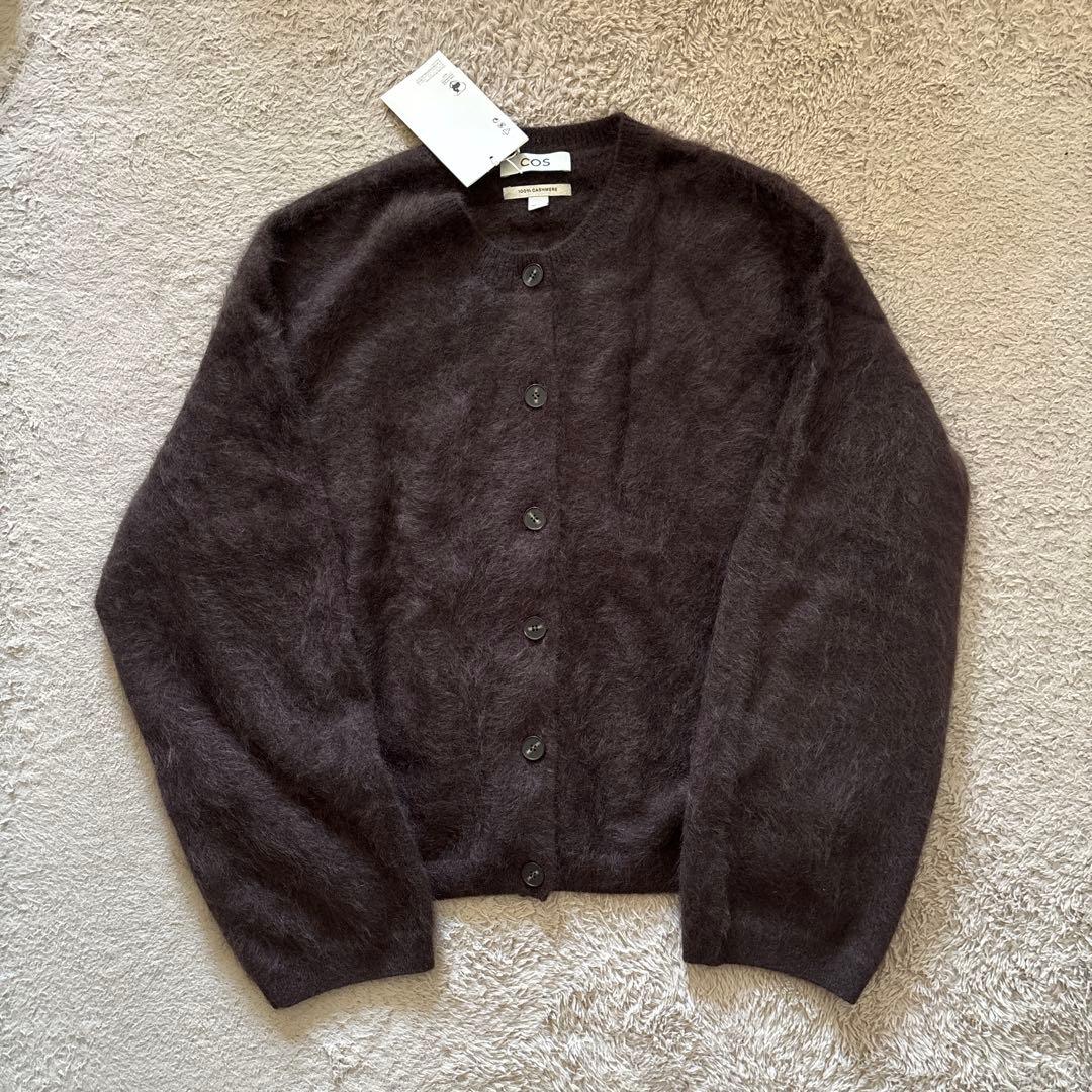 COS 25aw ブラッシュドカシミヤカーディガン