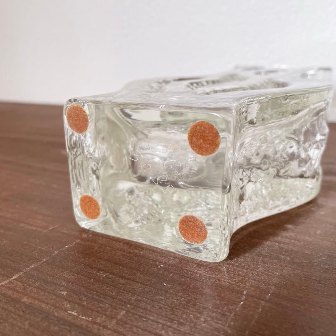 ヴィンテージ ガラス花器 イングリッド クリスタルフラワーベース 花瓶 西ドイツ