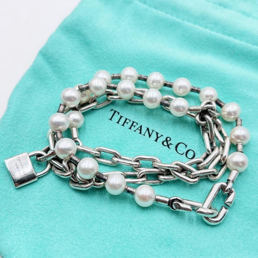 ティファニー ハードウェア パール ロック ブレスレット ネックレス