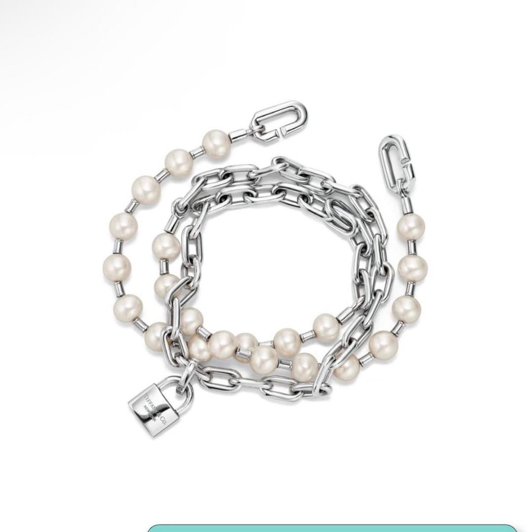 ティファニー ハードウェア パール ロック ブレスレット ネックレス