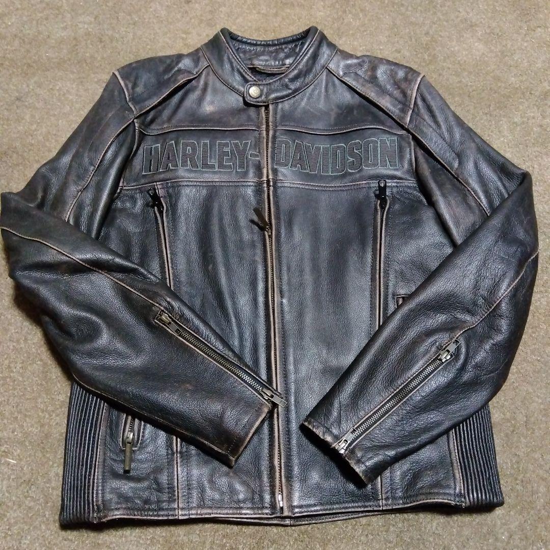 Sサイズ ハーレーダビッドソン シングルライダースジャケット