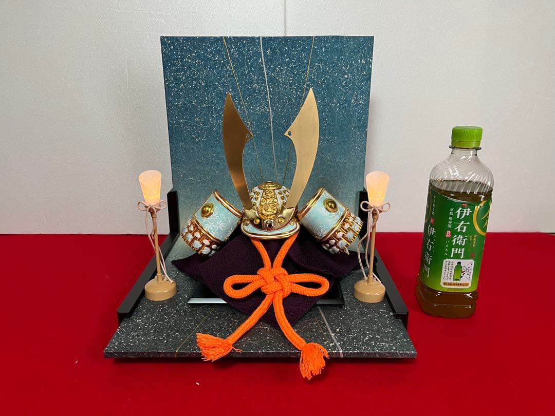 5号白鉢水色吹き返しの兜セット