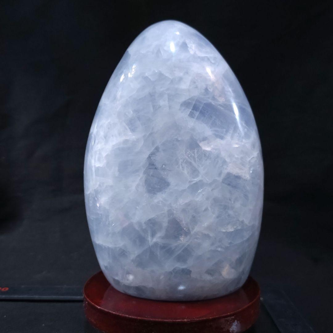 虹入【１，６ｋｇ】大迫力 セレスタイト　天青石　「休息・浄化・博愛」　置物　風水