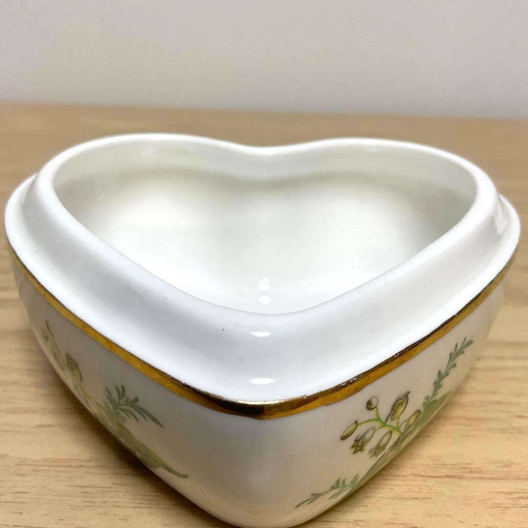 イギリス　ハマースレイ　すずらん　ハート　トリンケットボックス　大　小物入れ