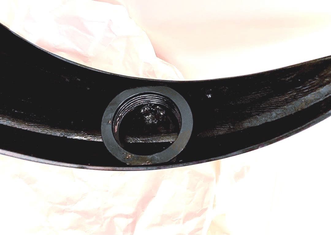 嵯峨御流　花器　吊り花器　半月型　銅器　月形花器　弦月形花器　鎖付　インテリア