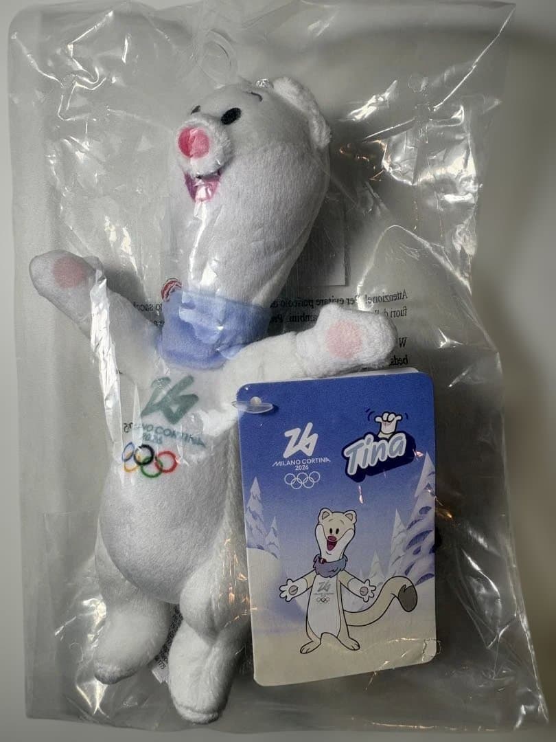 Tinaミラノコルティナ2026オリンピックぬいぐるみ18cm新品未開封 即発送