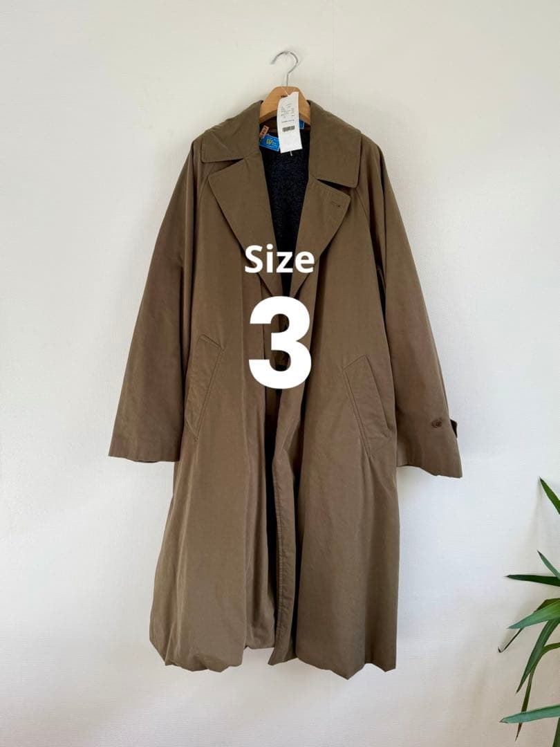【値下げ】COMOLI タイロッケンコート size3 コモリ