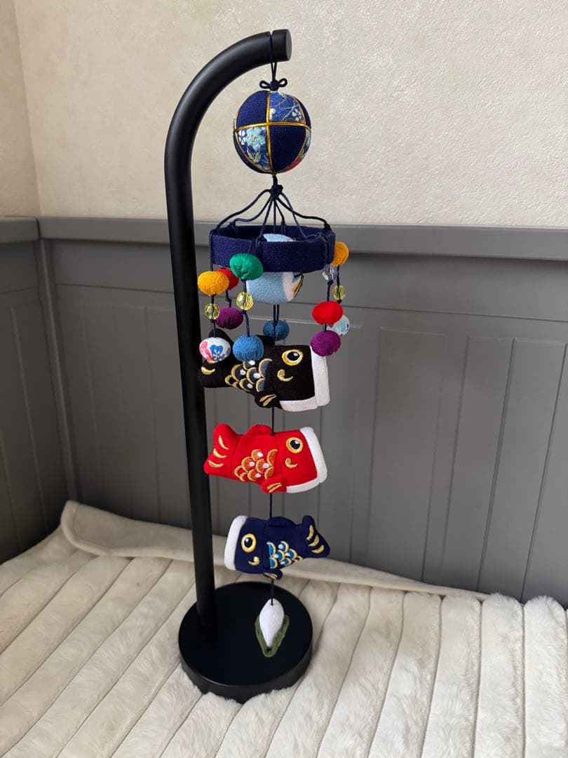 室内鯉飾り　つるし飾り　友禅　五月人形　端午の節句