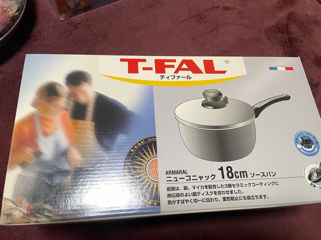 新品T-fal 鍋・フライパンセット 赤　ティファール