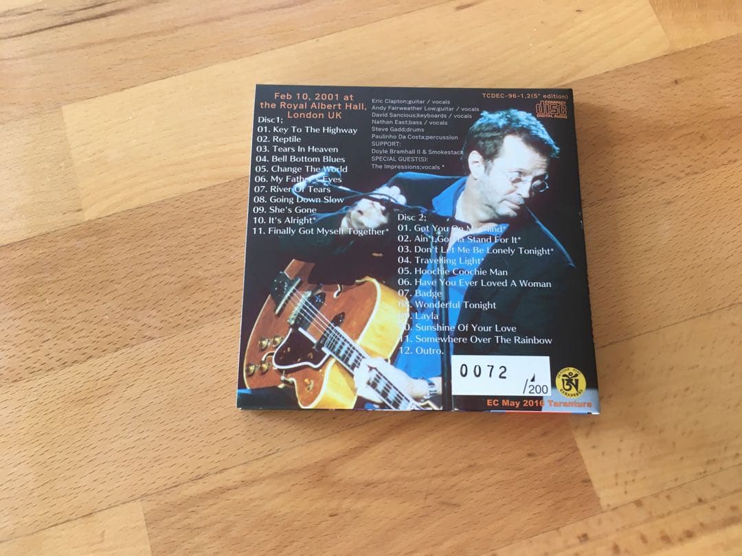 Ｒ*8様 Eric Clapton / 2001: Last Night At