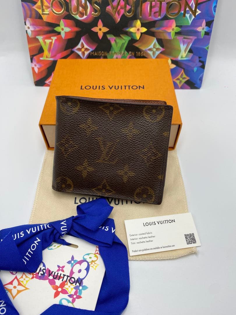 新型 ルイヴィトン　モノグラム ブラック　ポルトフォイユマルコ　折り財布