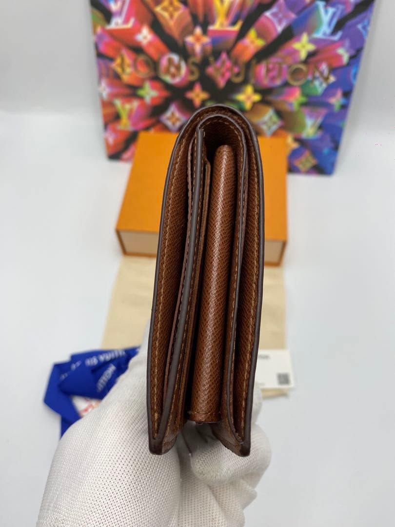 新型 ルイヴィトン　モノグラム ブラック　ポルトフォイユマルコ　折り財布