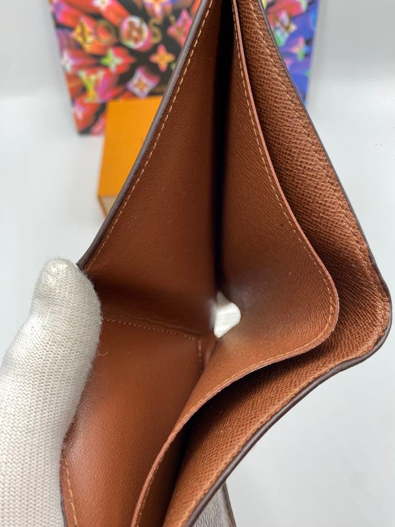 新型 ルイヴィトン　モノグラム ブラック　ポルトフォイユマルコ　折り財布