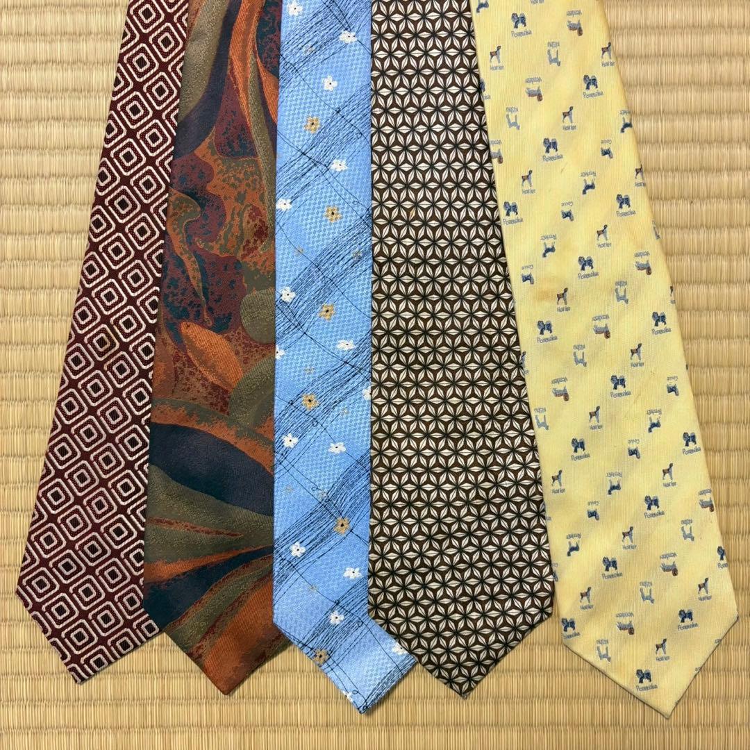 ハイブランドネクタイ 50本セット 全てシルク バーバリー エルメス まとめ売り