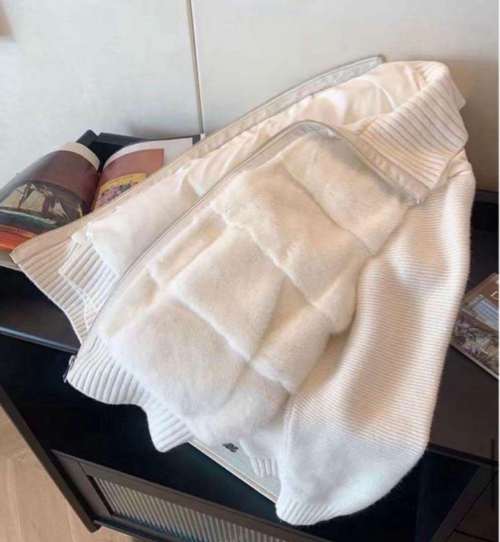 翌日配送　ダウンコート　エコファーダウンジャンパー　ダウン　新品