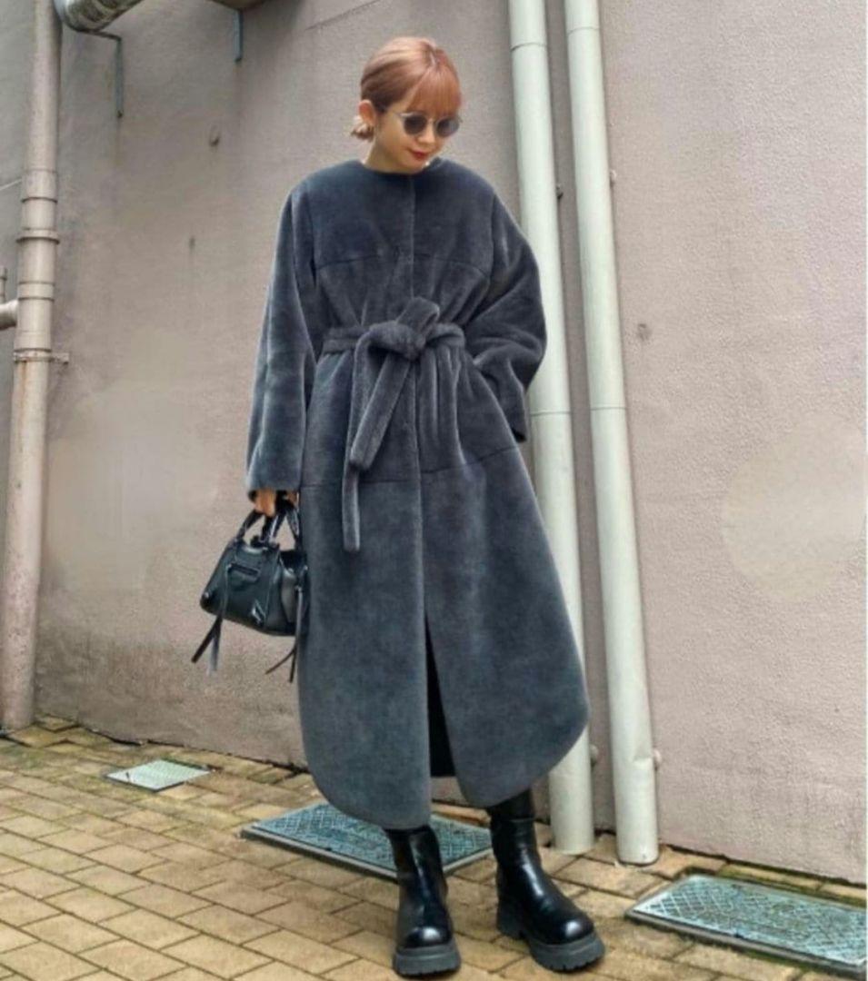 ジャケット・アウター MANY WAY USEFUL BOA COAT ameri