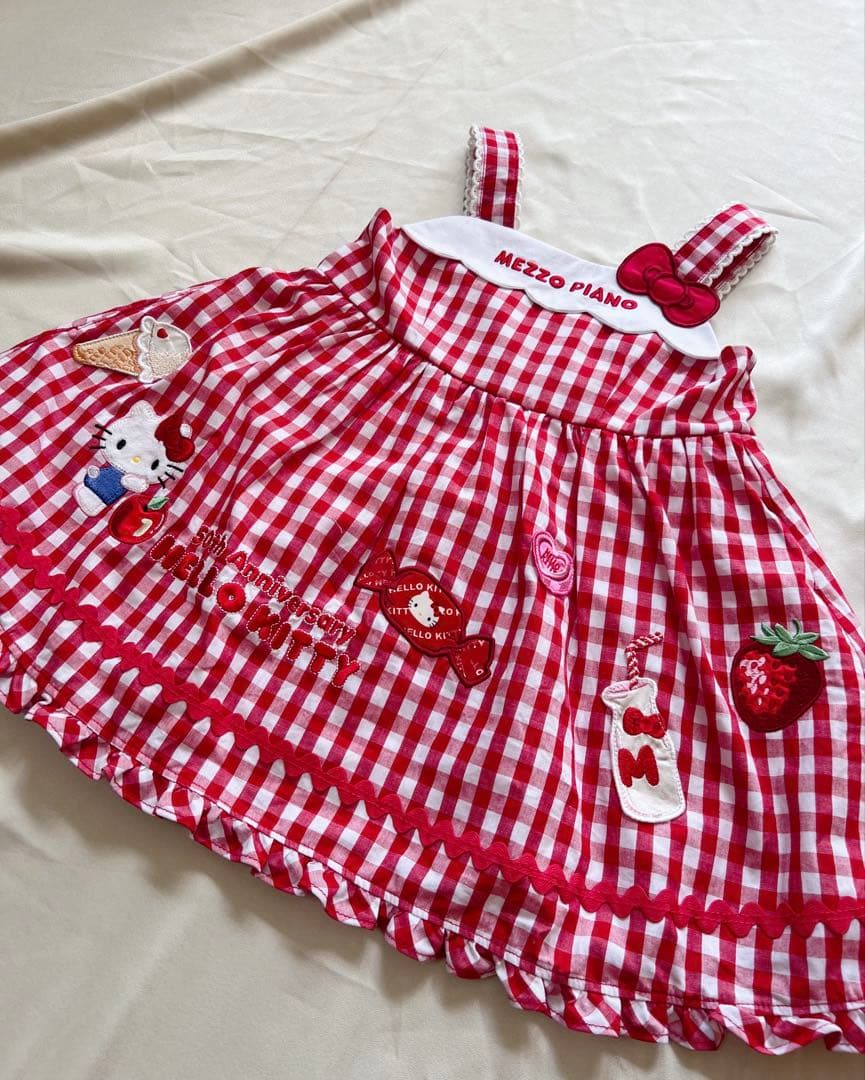 「未使用」MEZZO PIANO ハローキティ 50th ワンピース
