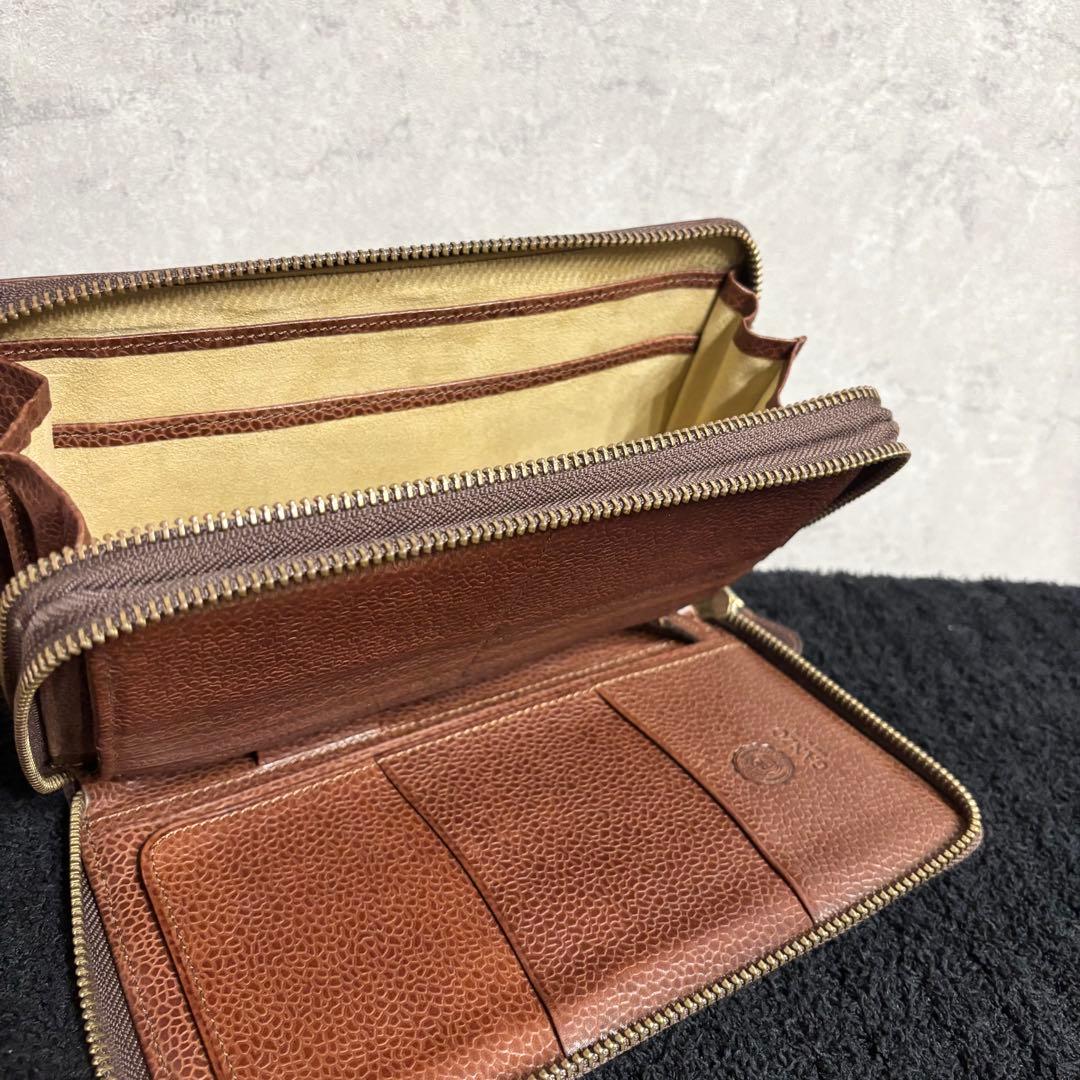 GANZO ガンゾー オーガナイザー 長財布 カードケース ブラウン