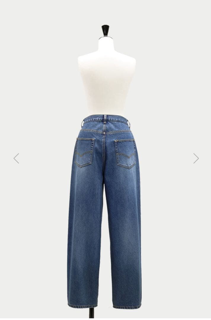 machattウエストタックデニム【ブルー】