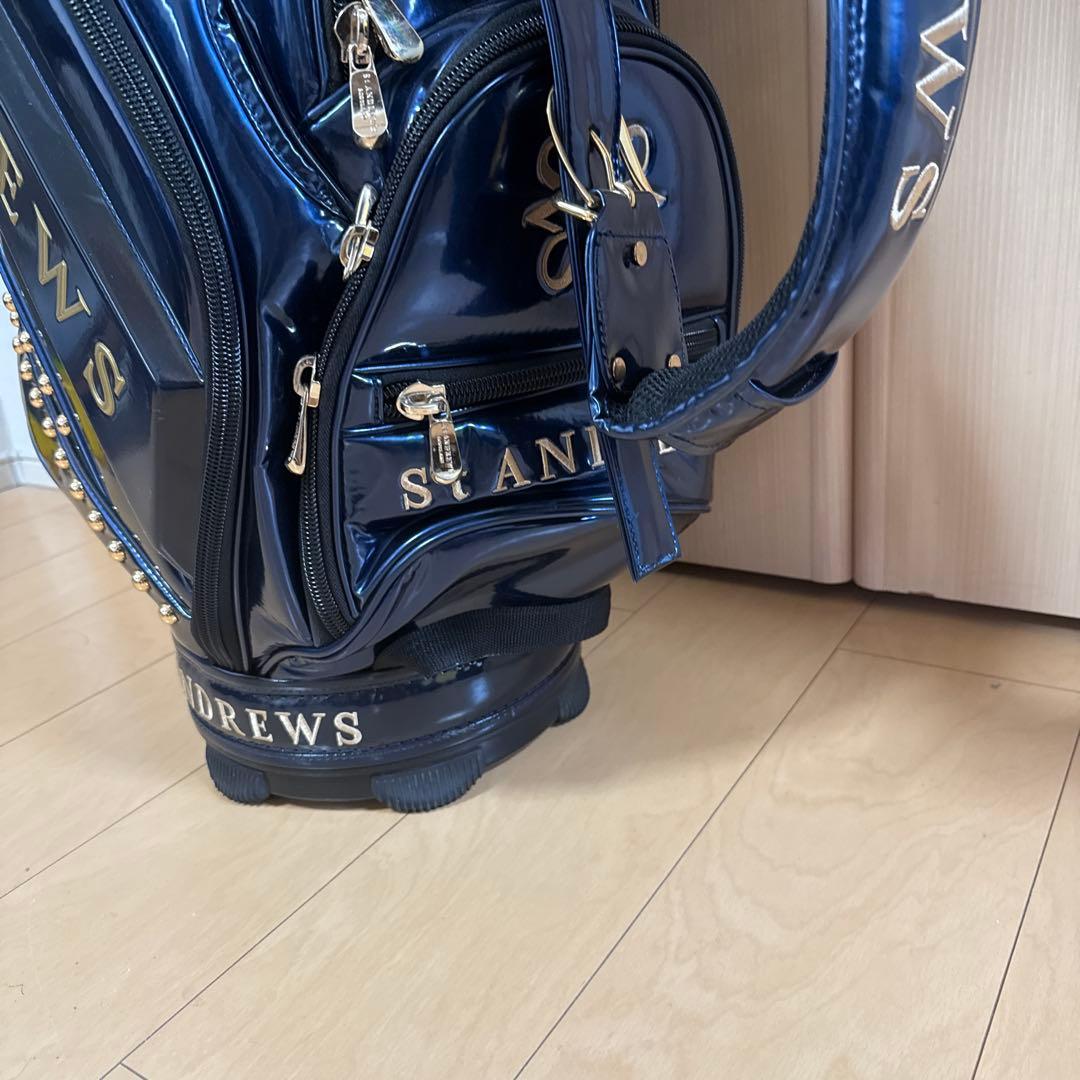 St Andrews セントアンドリュース ゴルフキャディバッグ 大型 青