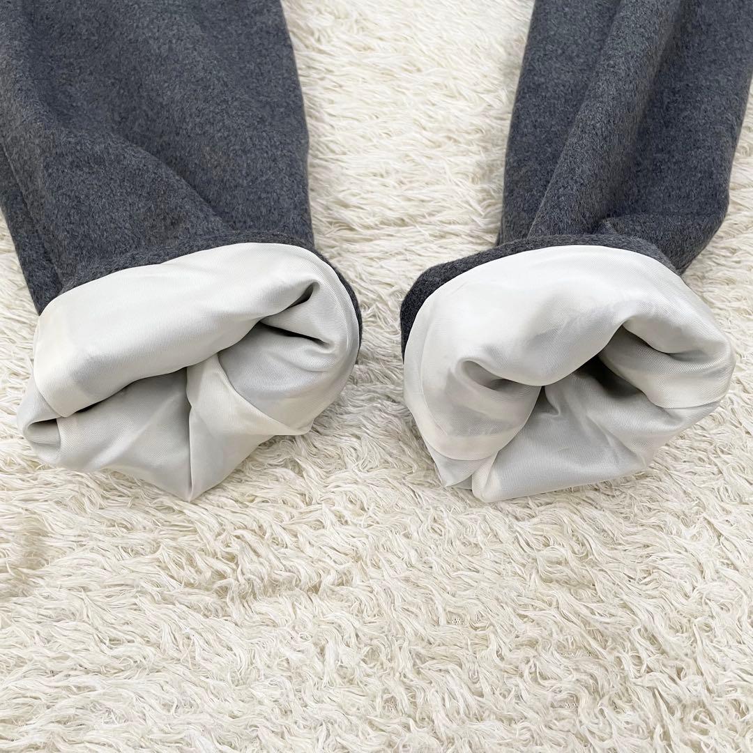 J.PRESS ステンカラーコート カシミヤ混 ウール グレー Mサイズ