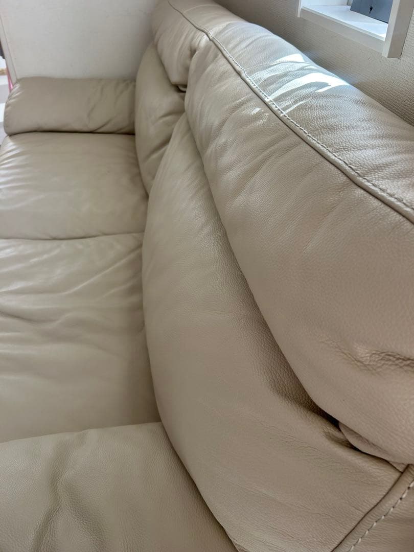 本革ソファ B-637KD WH 2人掛け 3人掛けソファ ソファー ニトリ