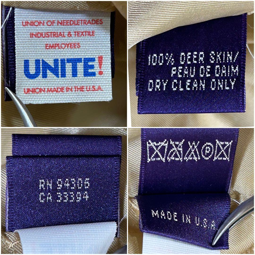 【希少】ラルフローレン　コレクション　レザージャケット　カーフスキン　アメリカ製