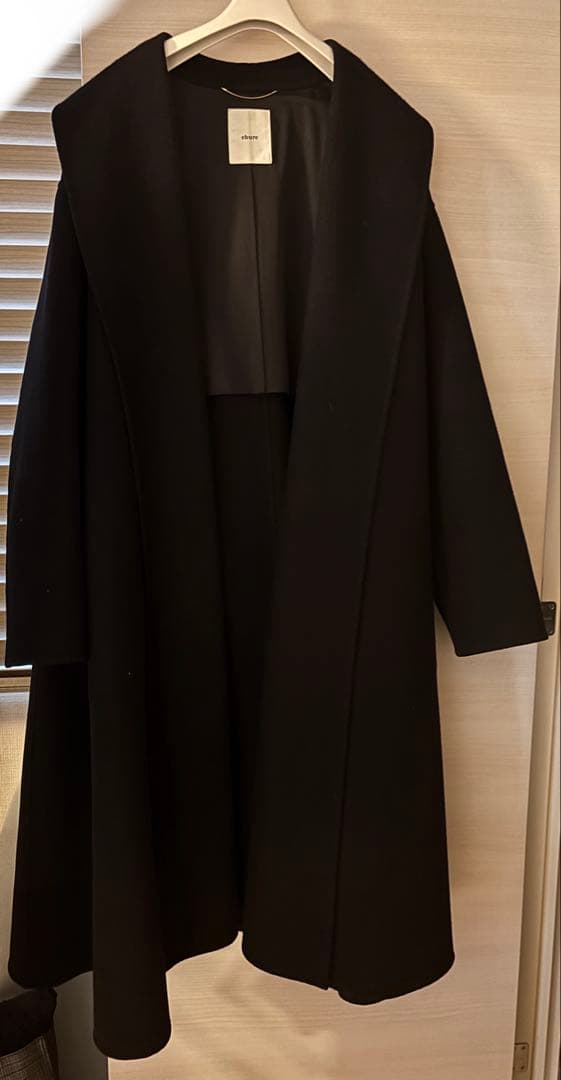 ebure エブール　リバーメルトンショールカラー　コート