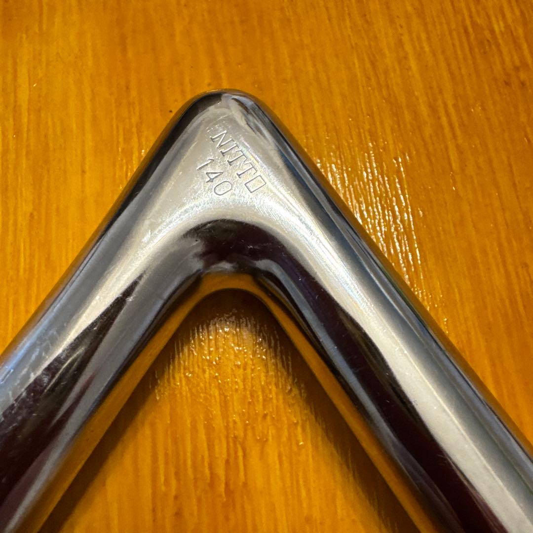 美品　日東　NJ-PRO クロモリ65°ステム　NJS刻印あり　140mm