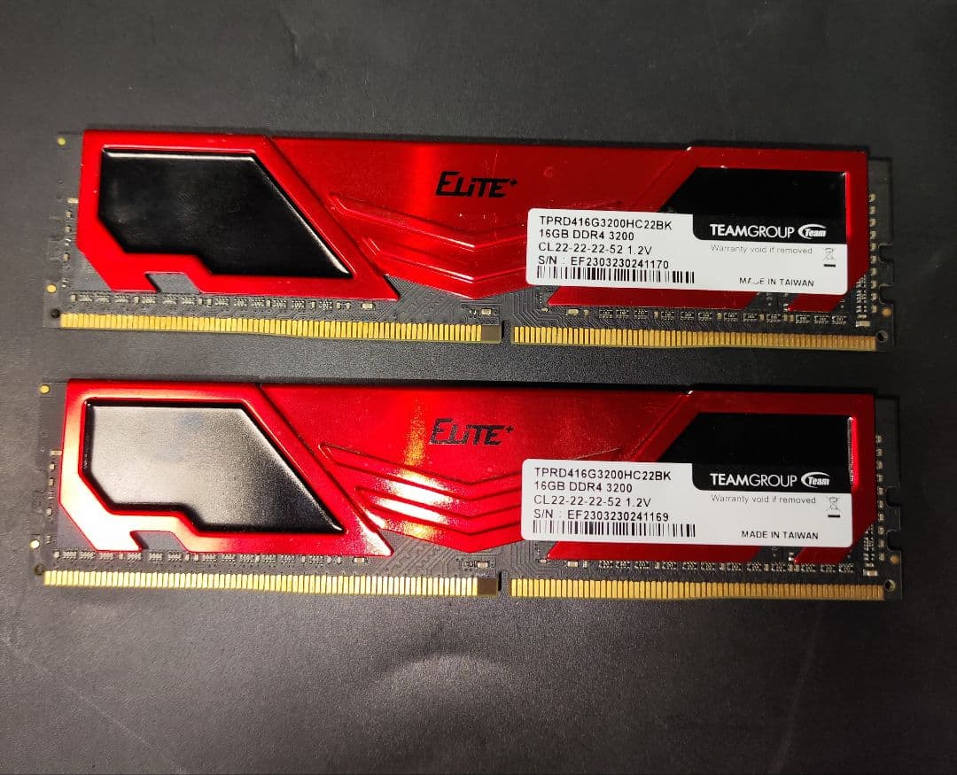 ELiTE DDR4 3200mhz 16GB ✕ 2枚