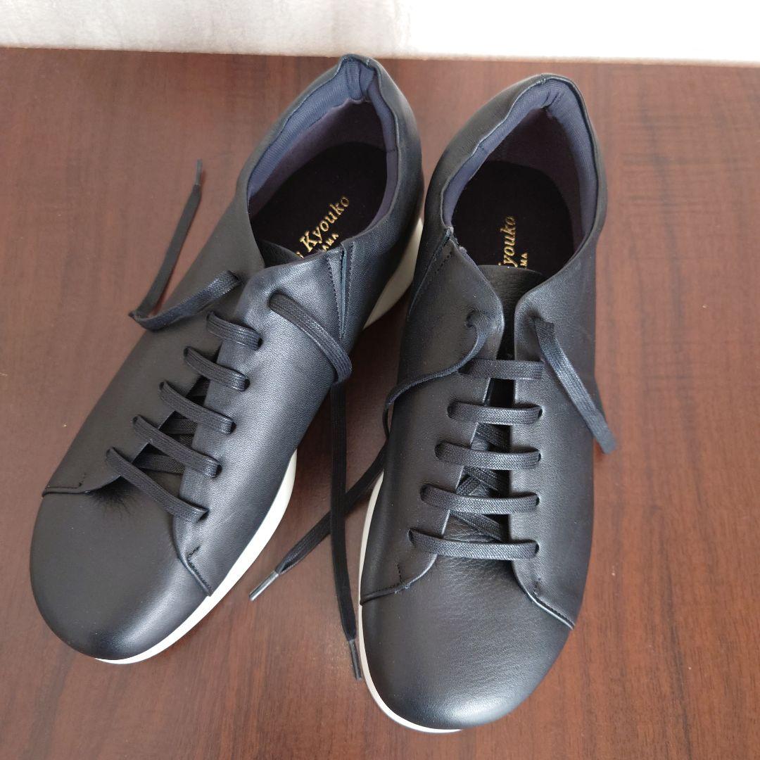 超美品　ミスキョウコ　タルトソール　レザースニーカー23EEEE日本製