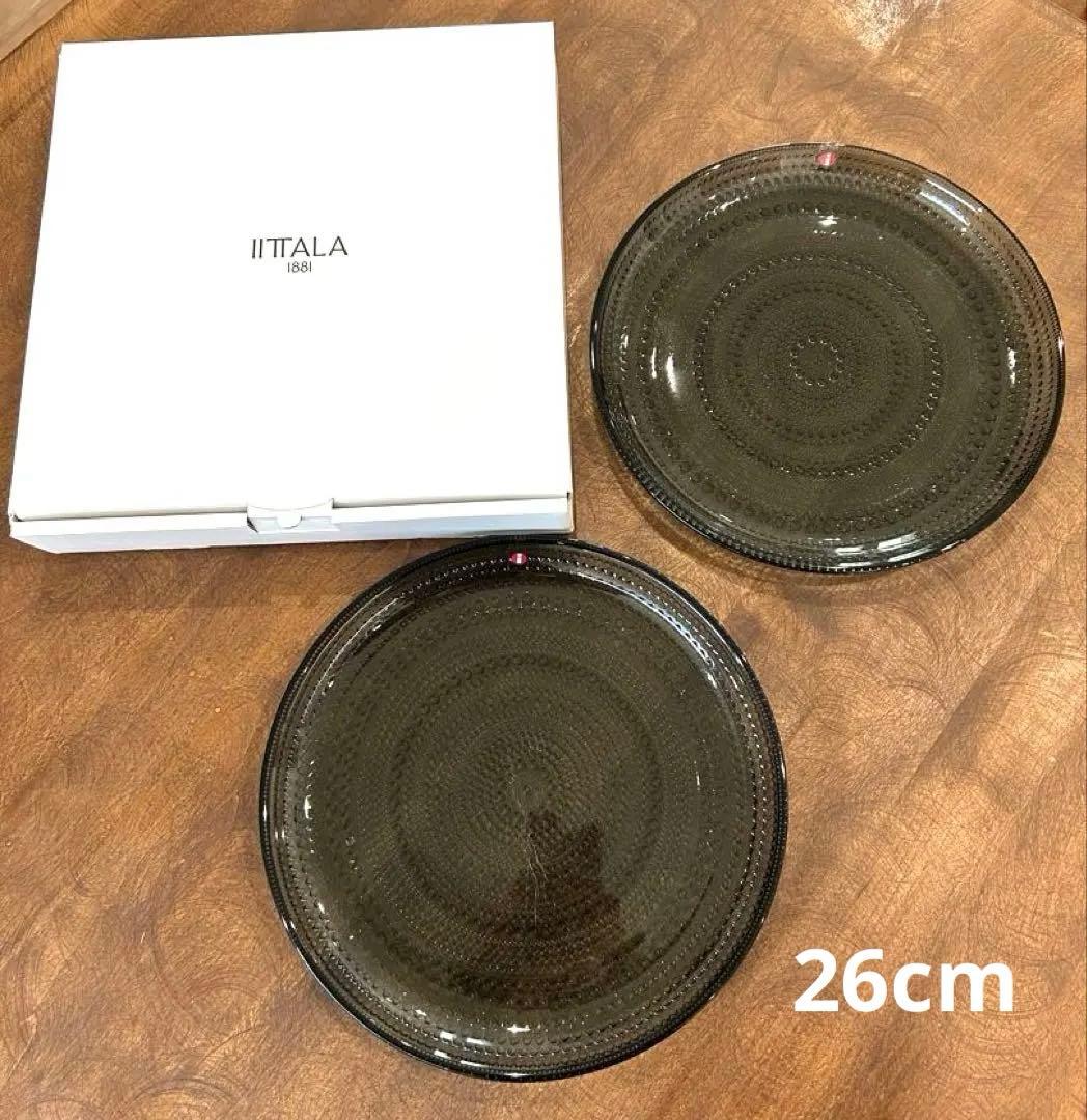 イッタラ　 カステヘルミ　廃盤色　グレー　2枚組　北欧　26cm