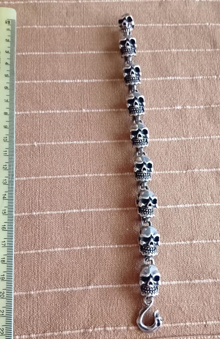スカル シルバーブレスレット 骸骨 ドクロ