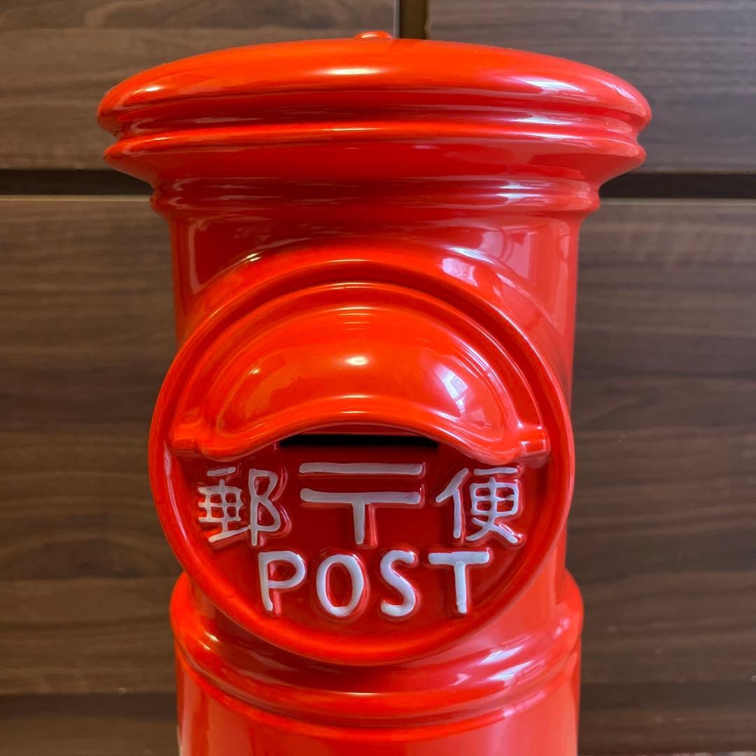 【★希少★】郵便差出箱一号丸型　大正ポストバンク45cm ／株式会社イノウエ製造