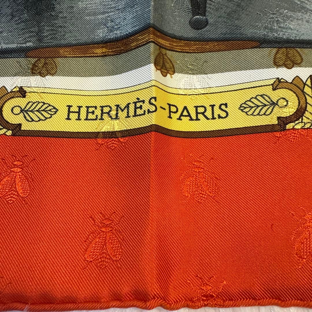 HERMES スカーフ NAPOLEON 2026年トレンドカラー　オレンジ