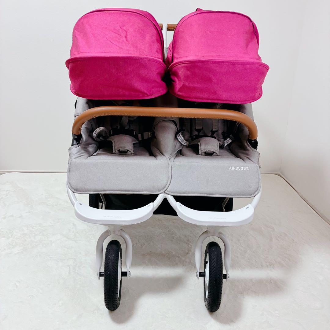 【極美品】AirBuggy ココダブルEXフロムバース 2人乗り ピンク