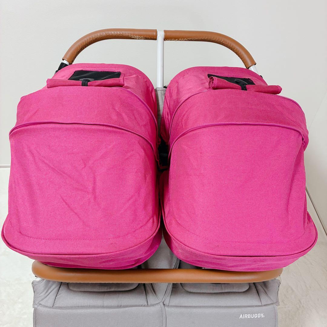 【極美品】AirBuggy ココダブルEXフロムバース 2人乗り ピンク