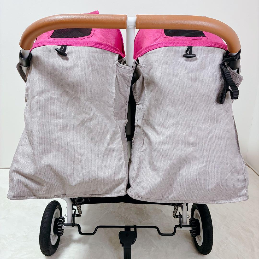 【極美品】AirBuggy ココダブルEXフロムバース 2人乗り ピンク