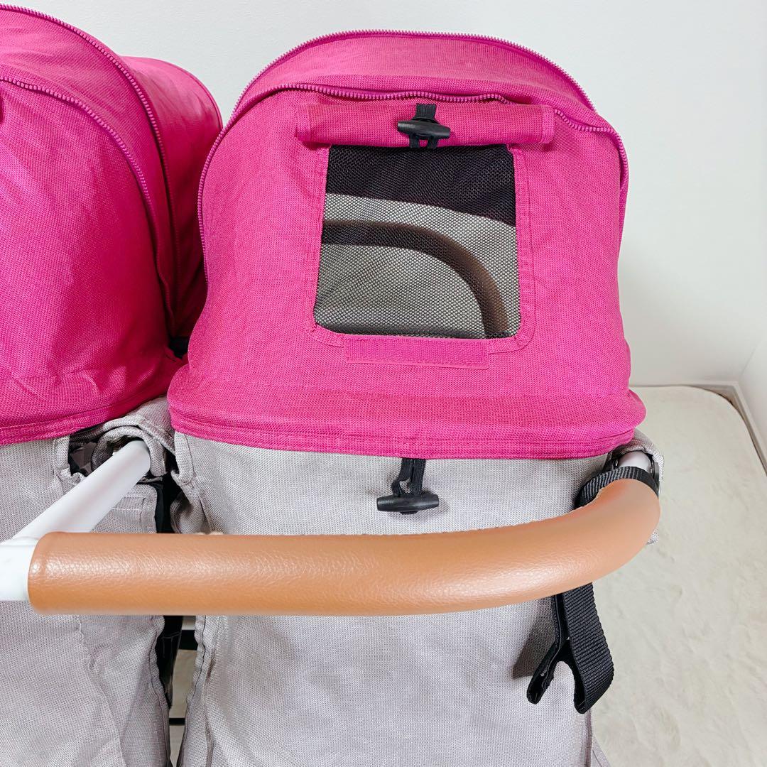 【極美品】AirBuggy ココダブルEXフロムバース 2人乗り ピンク