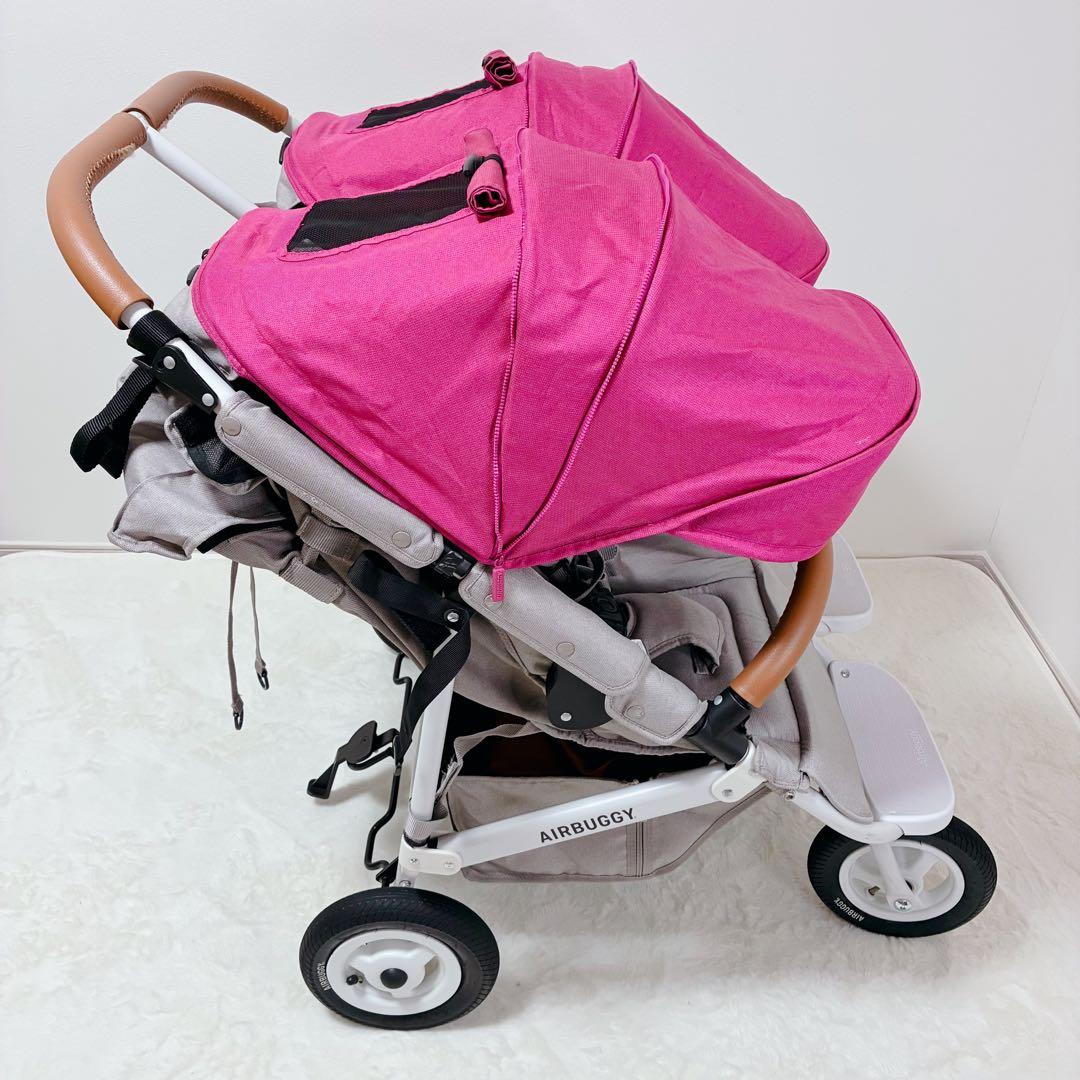 【極美品】AirBuggy ココダブルEXフロムバース 2人乗り ピンク