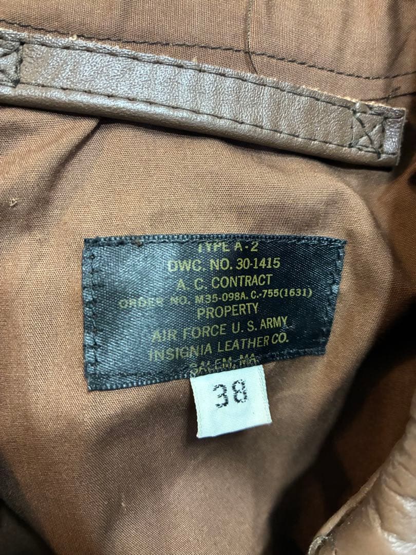 A-2フライトジャケット スコービルジップ