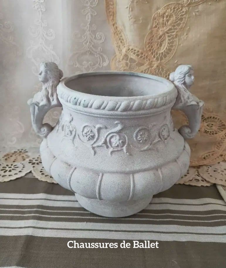 オブジェ フレンチスタイル鉢カバー 植木鉢 フランスアンティーク shabby