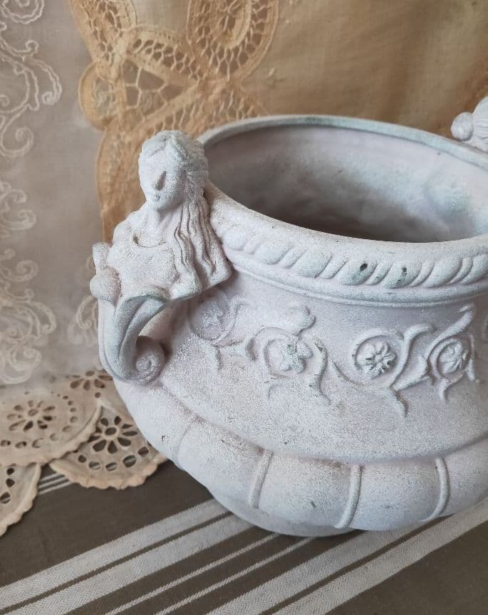 オブジェ フレンチスタイル鉢カバー 植木鉢 フランスアンティーク shabby