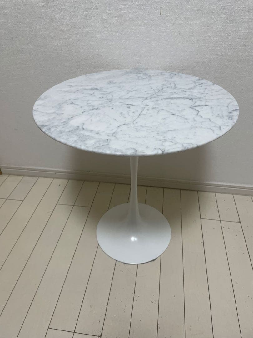 本物の大理石スワン型　サイドテーブル