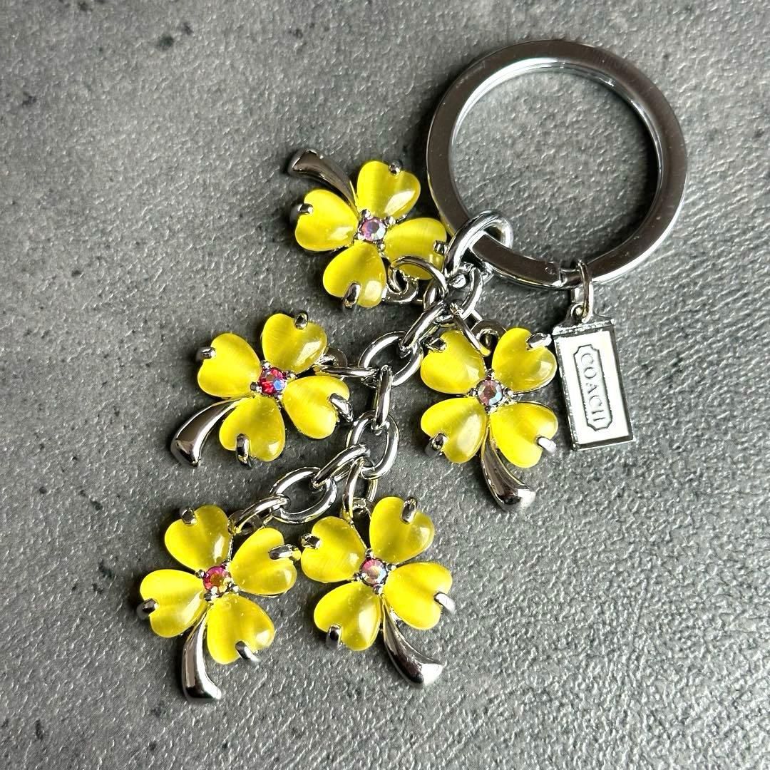 未使用✨COACH Four leaf clover Charm