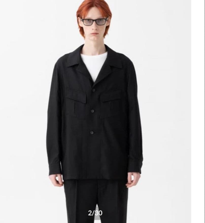 り*じ様 【美品】MBハイエンド尾州ウールファティーグブラックM