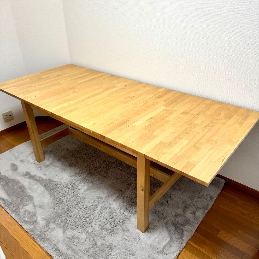 jh  【廃盤/美品】IKEA NORDEN 伸長式 ダイニングテーブル