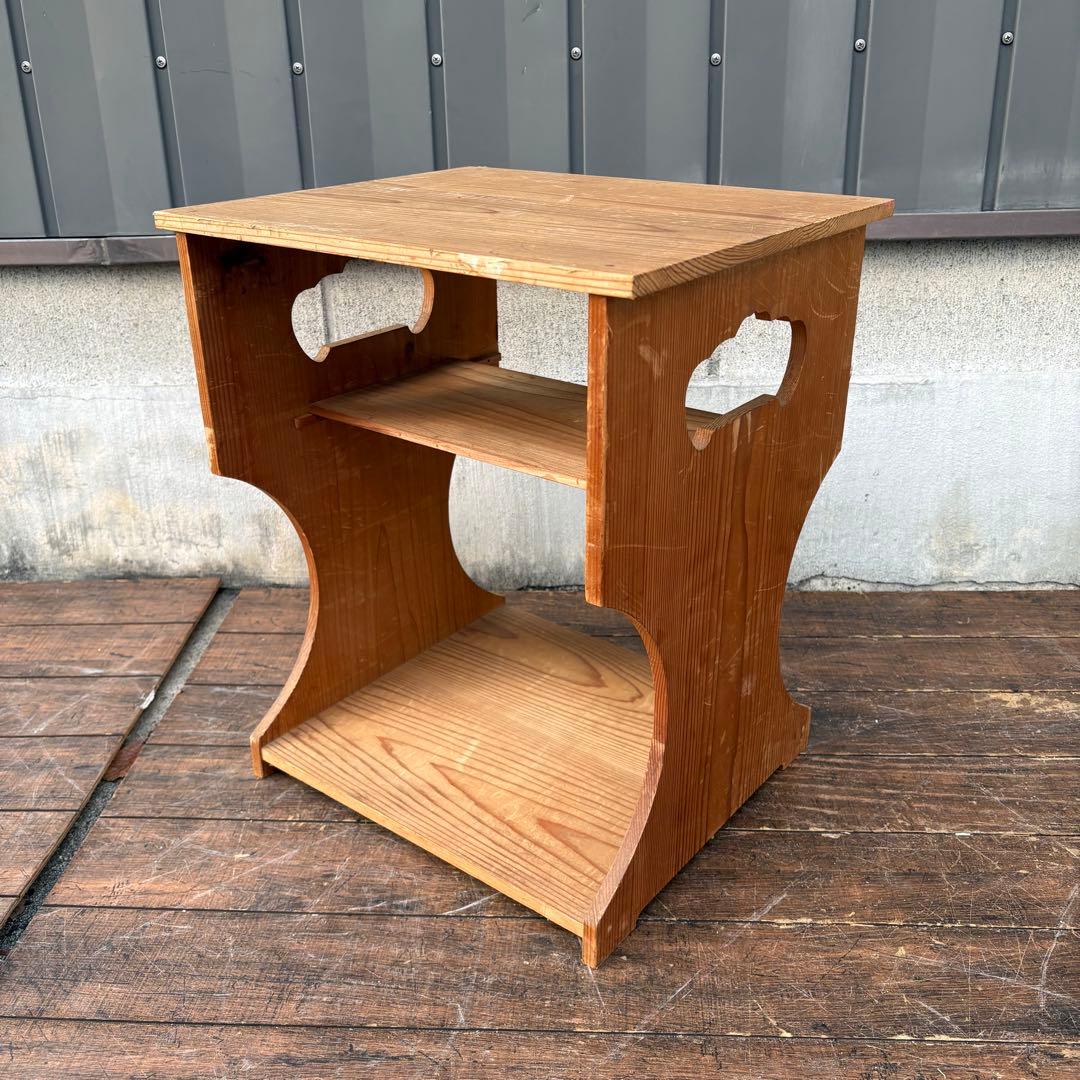 C1昭和レトロ 茶道具 玄々斎好 杉棚 風炉先棚 置き棚 茶棚 茶室道具 古道具